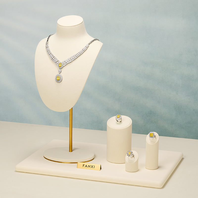 FANXI Multifunctional Necklace Ring Earring Jewelry Set Display Props TT075