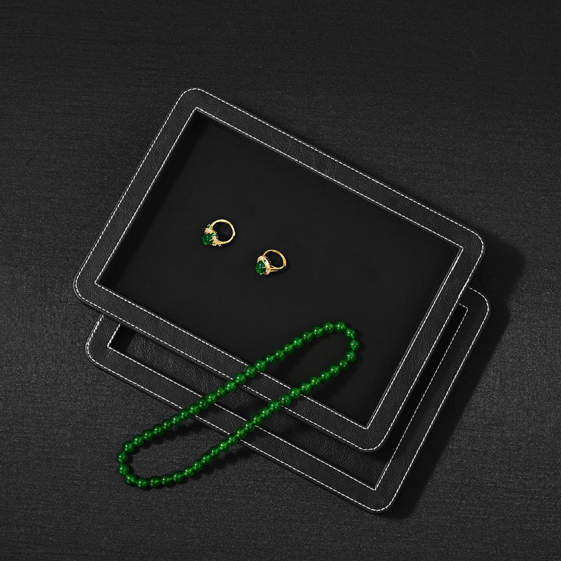 FANXI Rounded Corner Stitching Display Tray - Layer Jewelry Storage Box P214