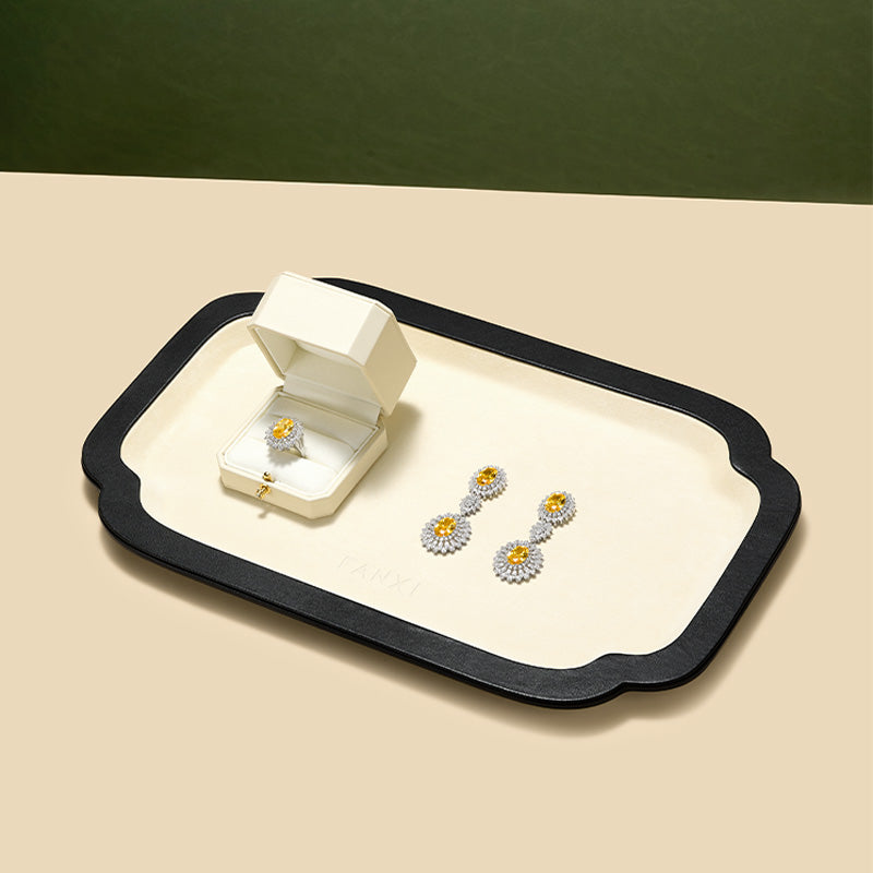 FANXI Traditional Chinese style jadeite and jewelry display props viewing trays and jewelry trays P243