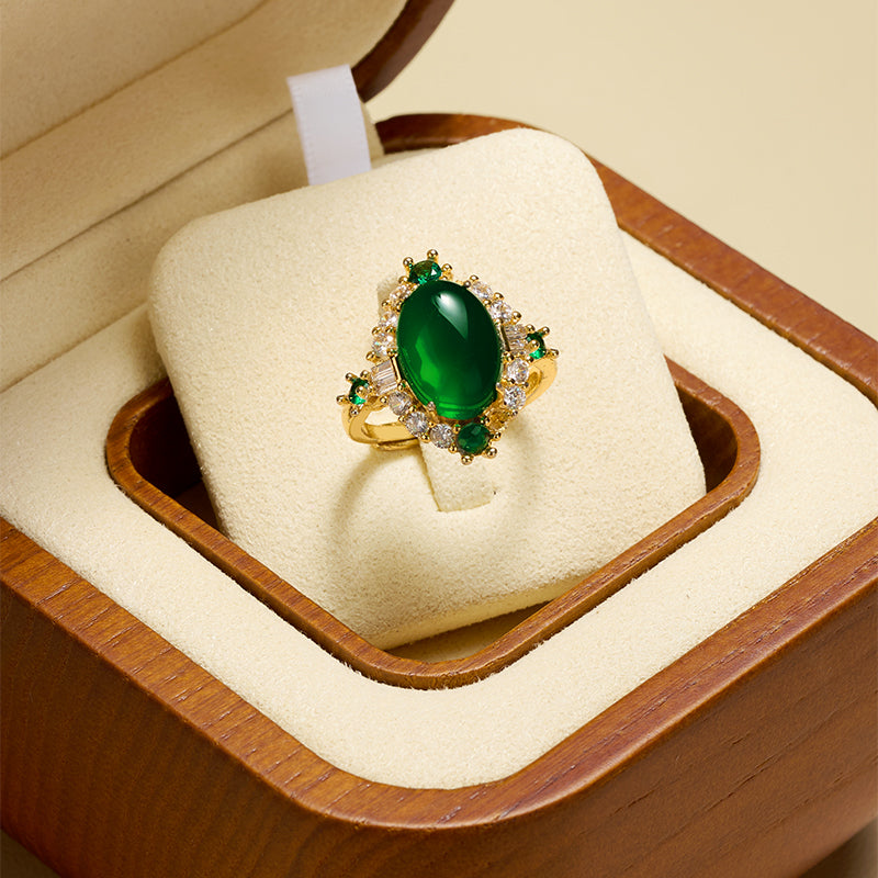 FANXI High-end solid wood ring box storage box creative unit ring display box H206