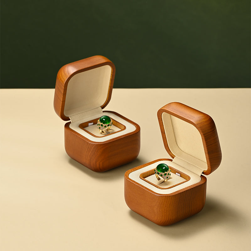 FANXI High-end solid wood ring box storage box creative unit ring display box H206