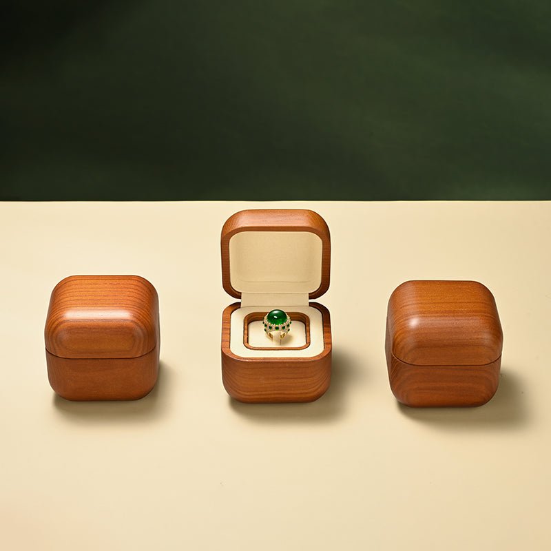 FANXI High-end solid wood ring box storage box creative unit ring display box H206