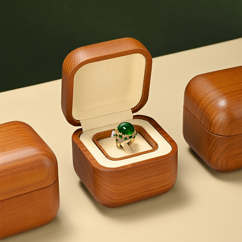 FANXI High-end solid wood ring box storage box creative unit ring display box H206