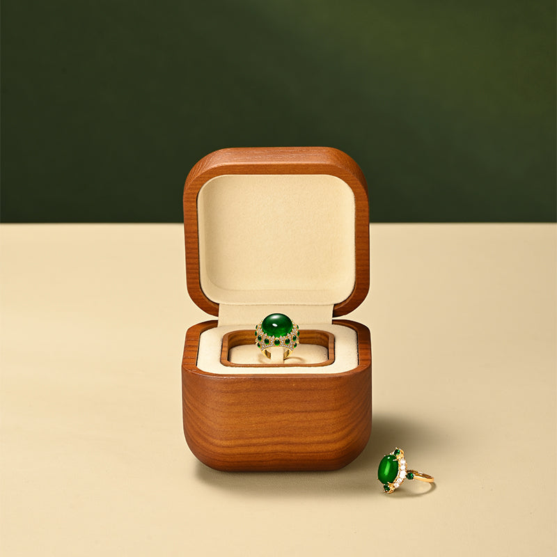 FANXI High-end solid wood ring box storage box creative unit ring display box H206