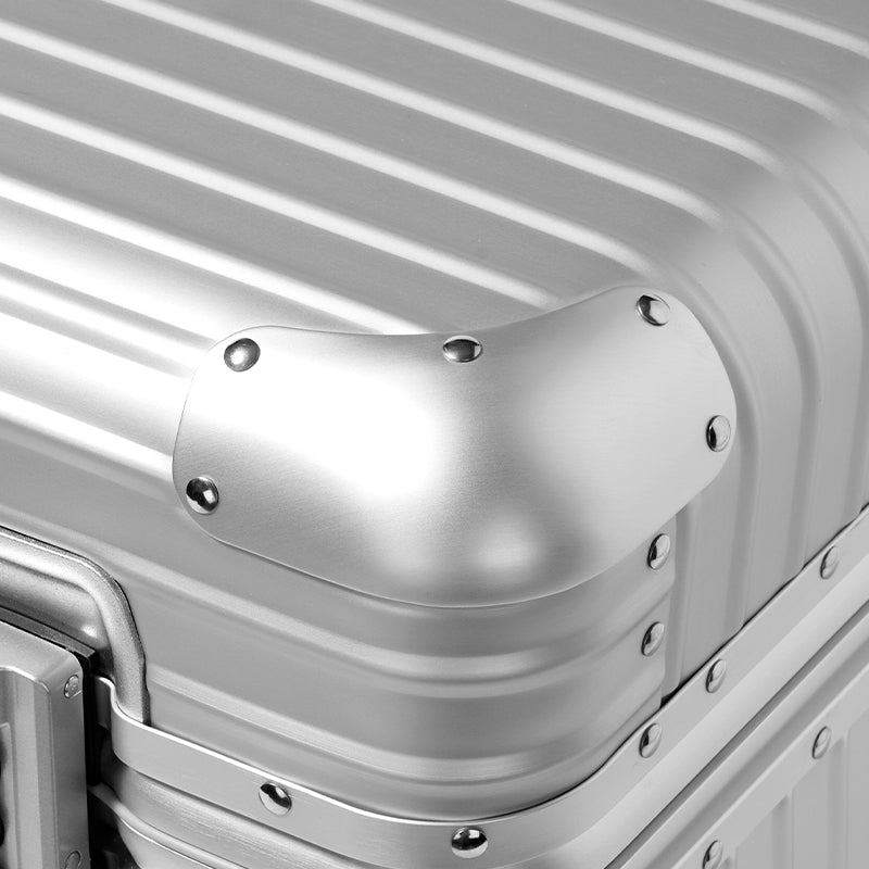 FANXI aluminum alloy jewelry storage box with pull handle TSA lock large capacity travel display storage box X080