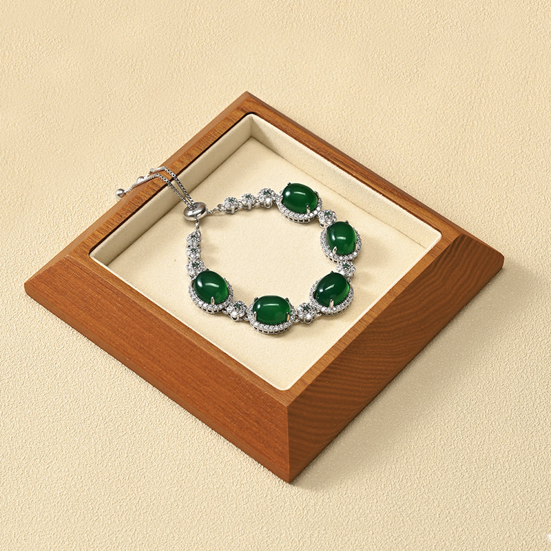 FANXI solid wood rings pendants bracelets and jewelry display trays.SM090