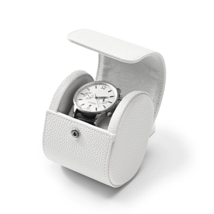 Luxury Leather Watch Storage Box Travel Single Watch Case Watch Gift Box for Christmas Anniversary Birthday B009