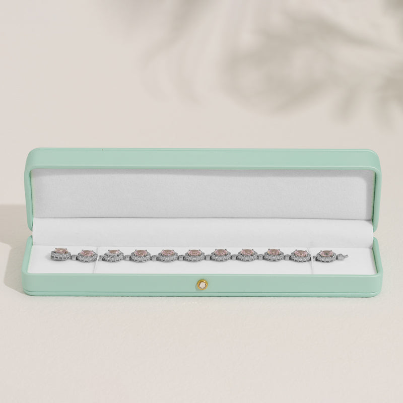 Mint Green PU Leather Jewelry Gift Packaging Box H147