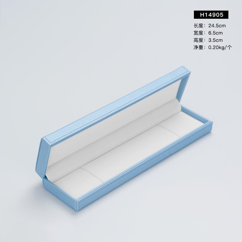 Sky blue PU Leather Gift Jewelry Packaging Box H149