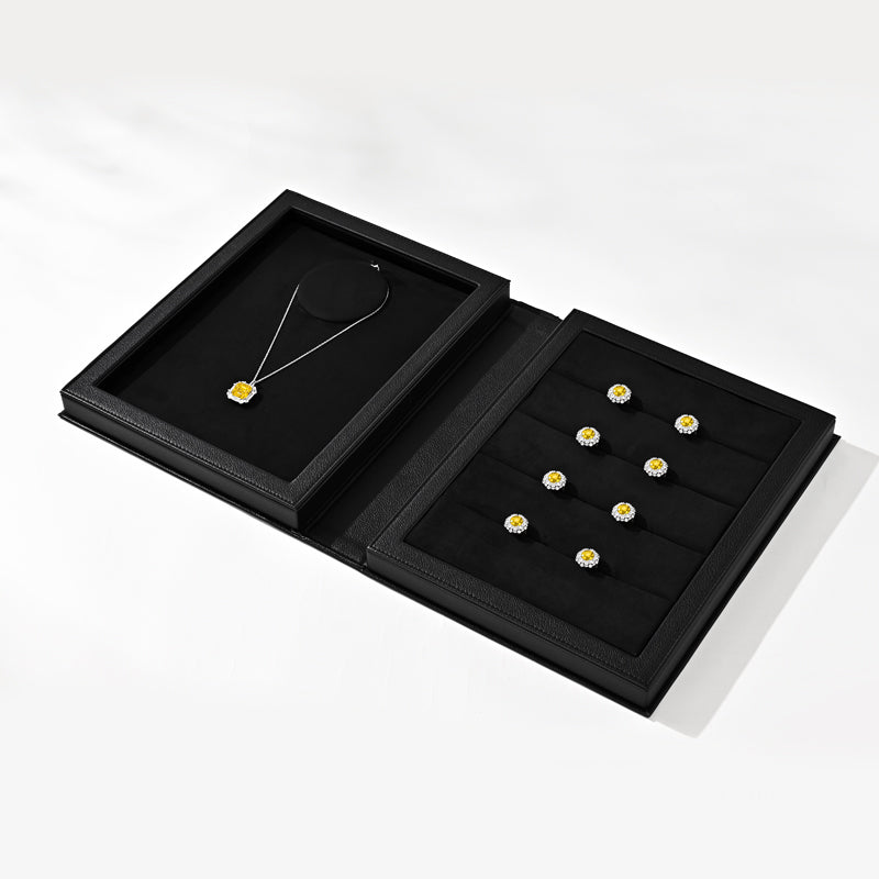 Luxury PU Leather Jewelry Packaging Box H188