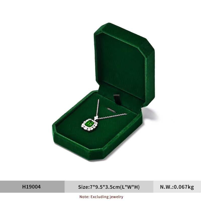 Green Velvet Jewelry Packaging Ring Box H19001