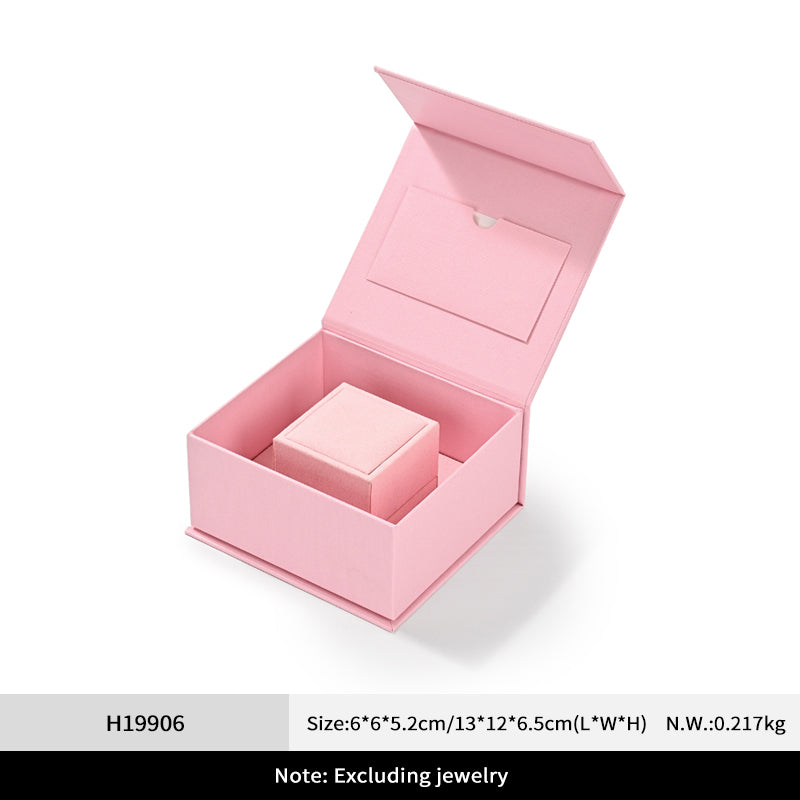 FANXI ring boxes high-end jewelry box with magnetic outer jewelry packaging box H199