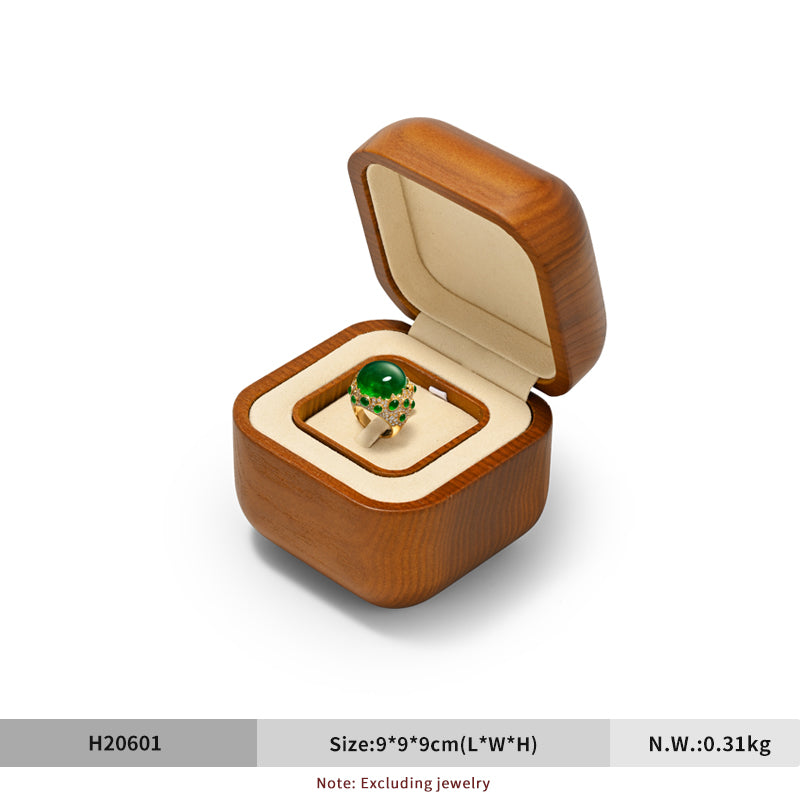 FANXI High-end solid wood ring box storage box creative unit ring display box H206