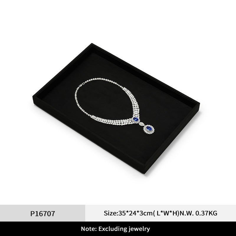 FANXI jewelry tray jewelry display tray velvet cloth ring necklace pendant storage tray for viewing jewelry P167