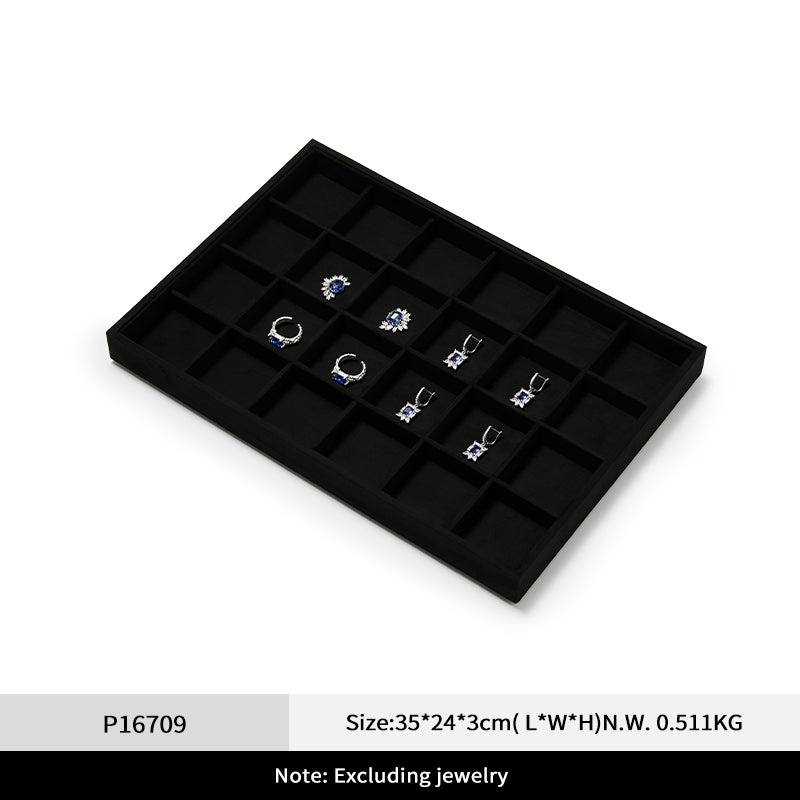 FANXI jewelry tray jewelry display tray velvet cloth ring necklace pendant storage tray for viewing jewelry P167