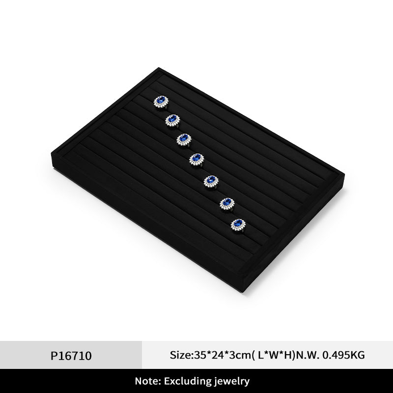 FANXI jewelry tray jewelry display tray velvet cloth ring necklace pendant storage tray for viewing jewelry P167
