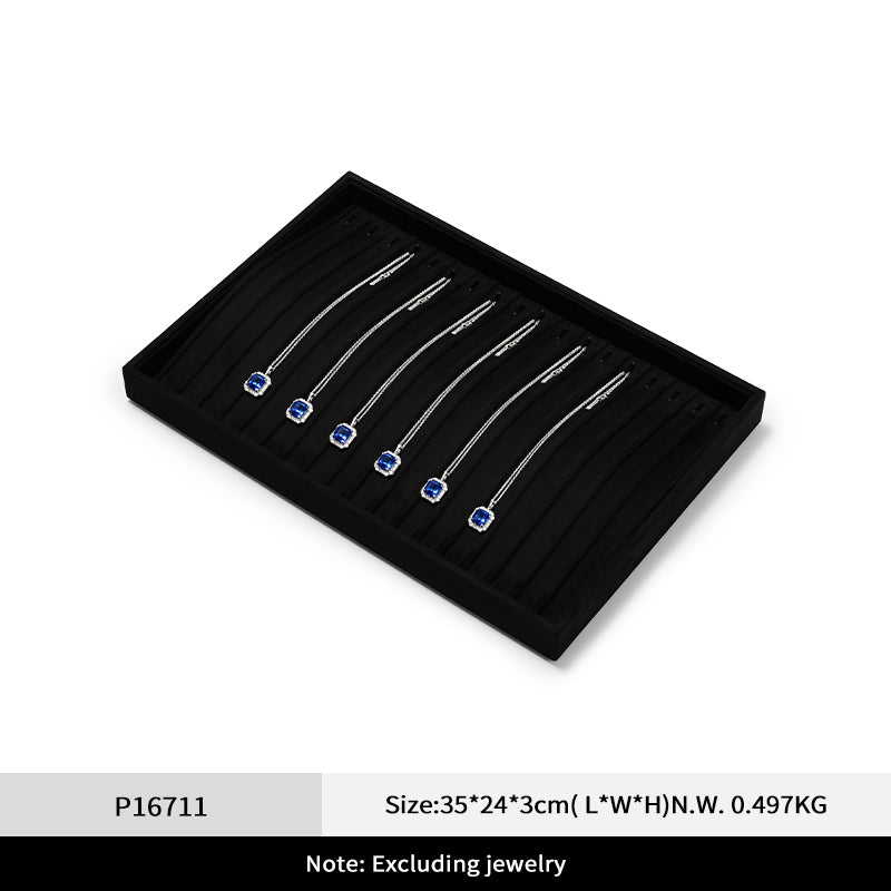 FANXI jewelry tray jewelry display tray velvet cloth ring necklace pendant storage tray for viewing jewelry P167