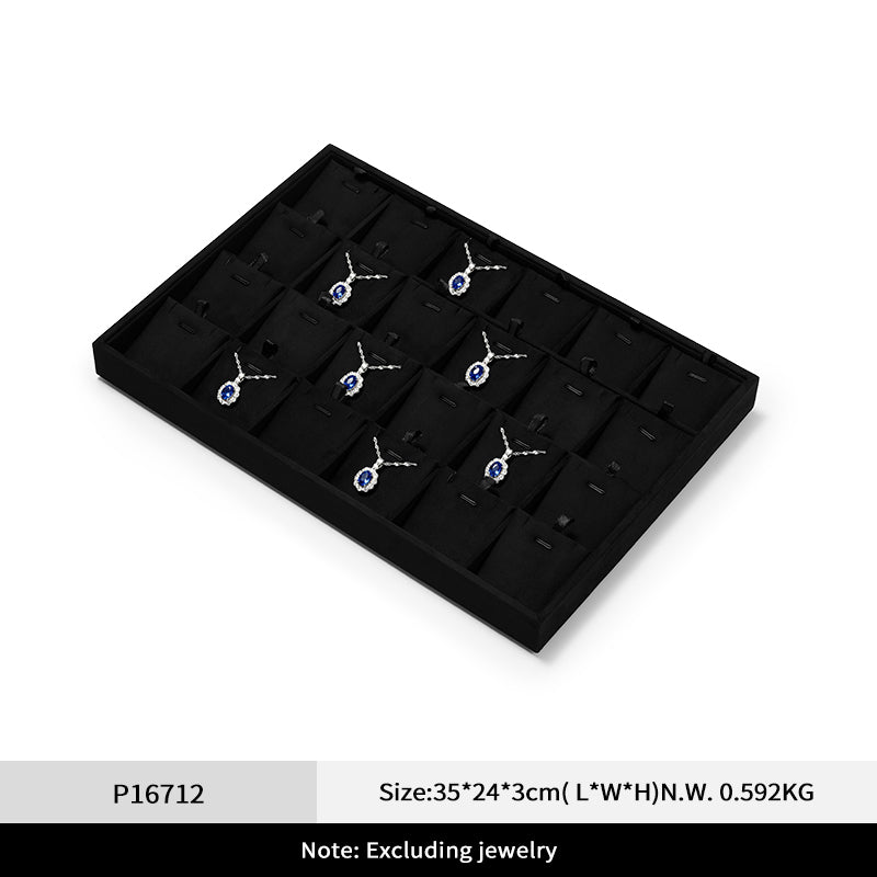 FANXI jewelry tray jewelry display tray velvet cloth ring necklace pendant storage tray for viewing jewelry P167