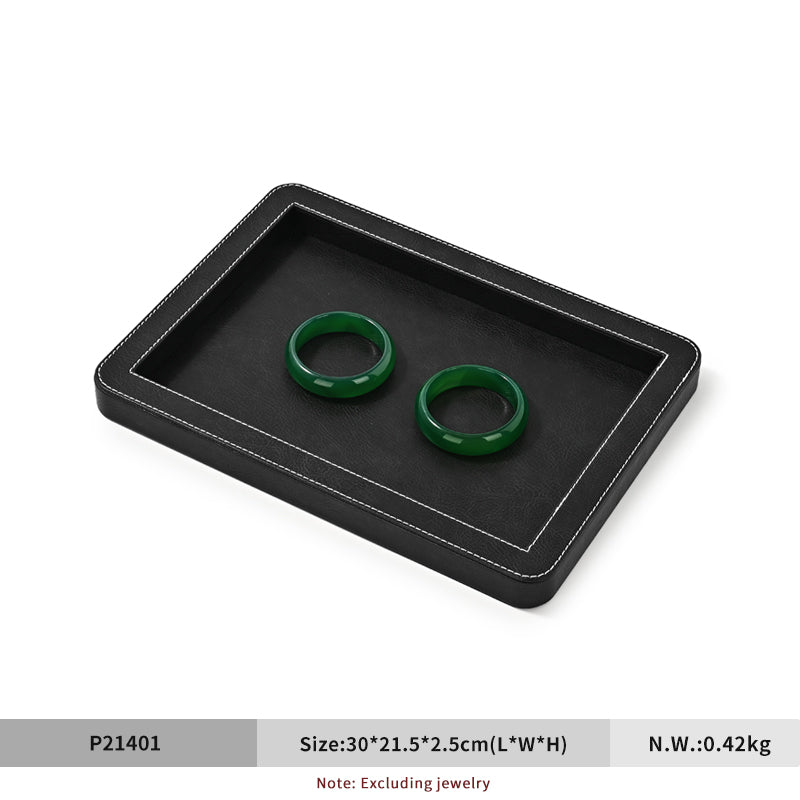 FANXI Rounded Corner Stitching Display Tray - Layer Jewelry Storage Box P214