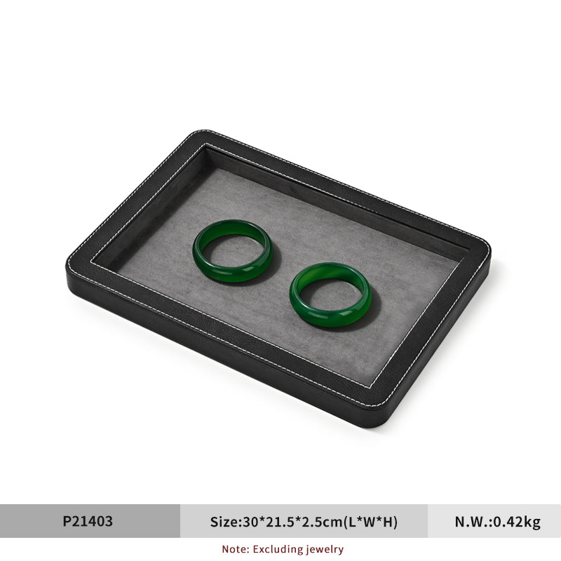 FANXI Rounded Corner Stitching Display Tray - Layer Jewelry Storage Box P214