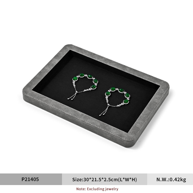 FANXI Rounded Corner Stitching Display Tray - Layer Jewelry Storage Box P214