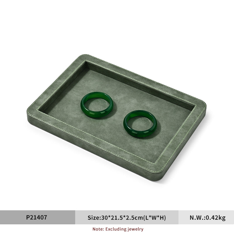 FANXI Rounded Corner Stitching Display Tray - Layer Jewelry Storage Box P214