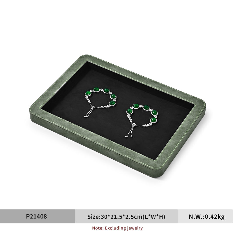 FANXI Rounded Corner Stitching Display Tray - Layer Jewelry Storage Box P214