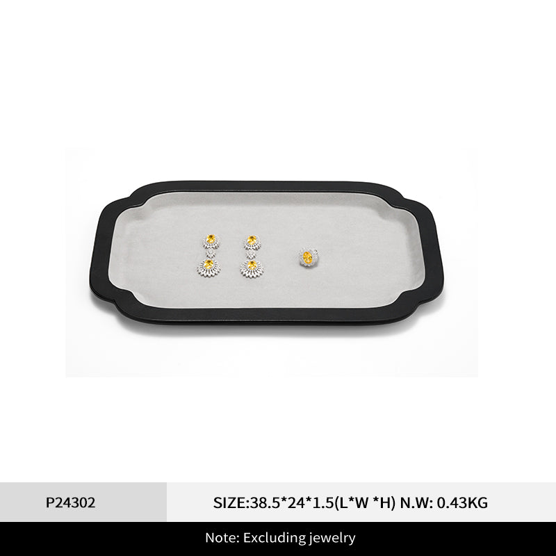 FANXI Traditional Chinese style jadeite and jewelry display props viewing trays and jewelry trays P243