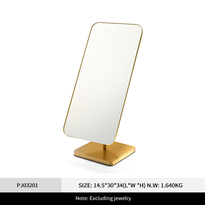 Fanxi HD Mirror-Finish Multi-Purpose 180-Degree Rotating Brushed Metal Mirror PJ032