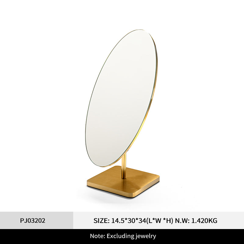 Fanxi HD Mirror-Finish Multi-Purpose 180-Degree Rotating Brushed Metal Mirror PJ032