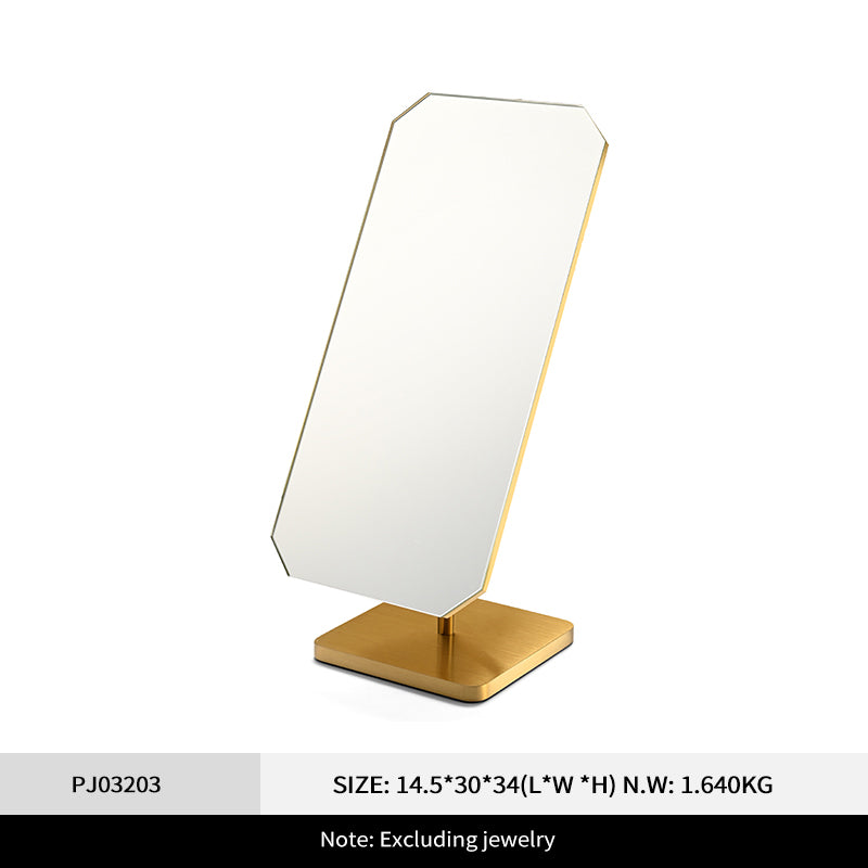 Fanxi HD Mirror-Finish Multi-Purpose 180-Degree Rotating Brushed Metal Mirror PJ032