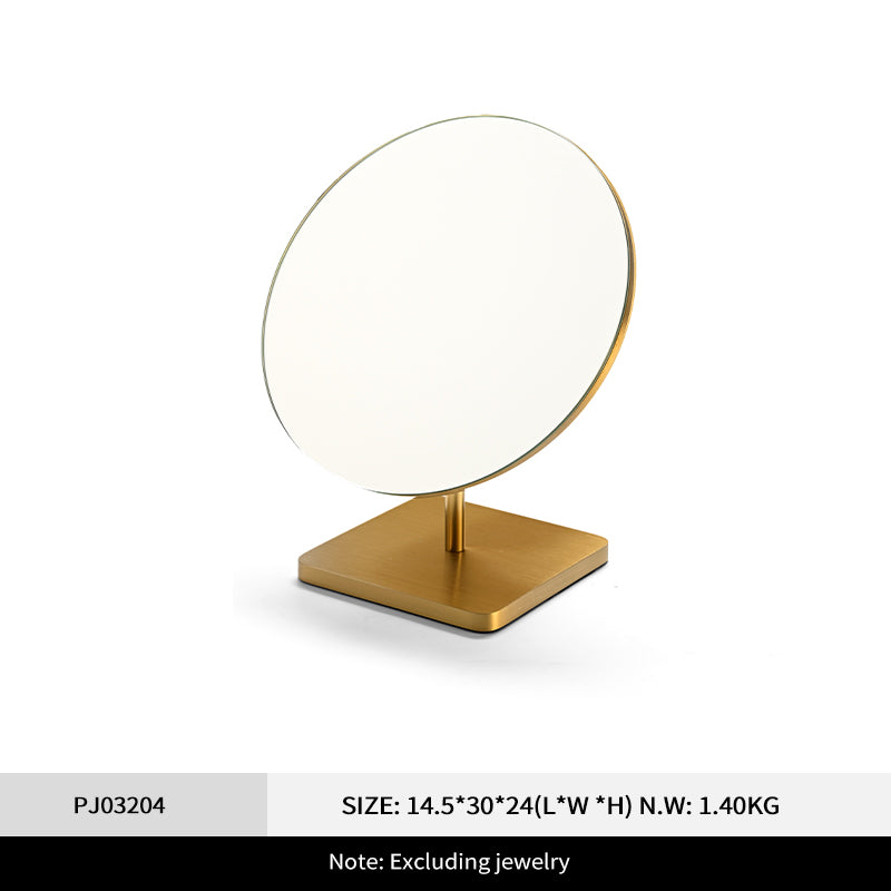 Fanxi HD Mirror-Finish Multi-Purpose 180-Degree Rotating Brushed Metal Mirror PJ032