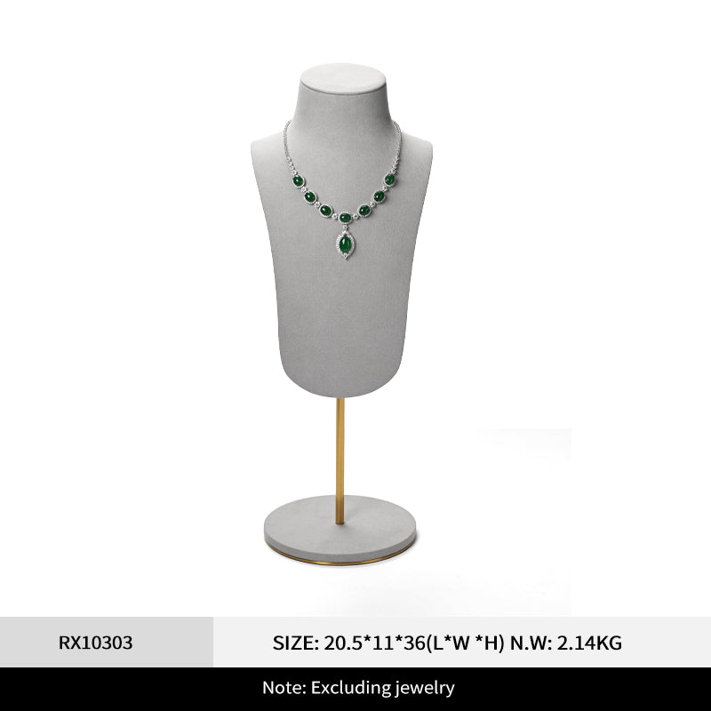 FANXI Neck Neck Metal Jewelry Neck Model Display Props RX103