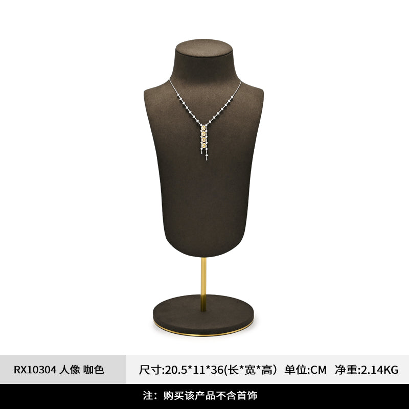 FANXI Neck Neck Metal Jewelry Neck Model Display Props RX103