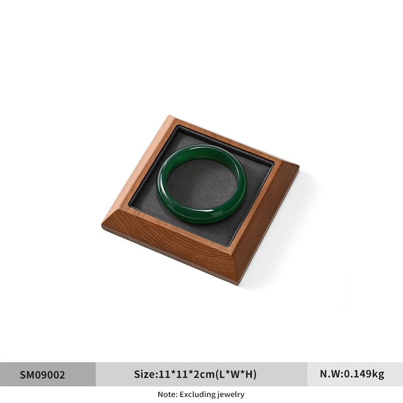 FANXI solid wood rings pendants bracelets and jewelry display trays.SM090