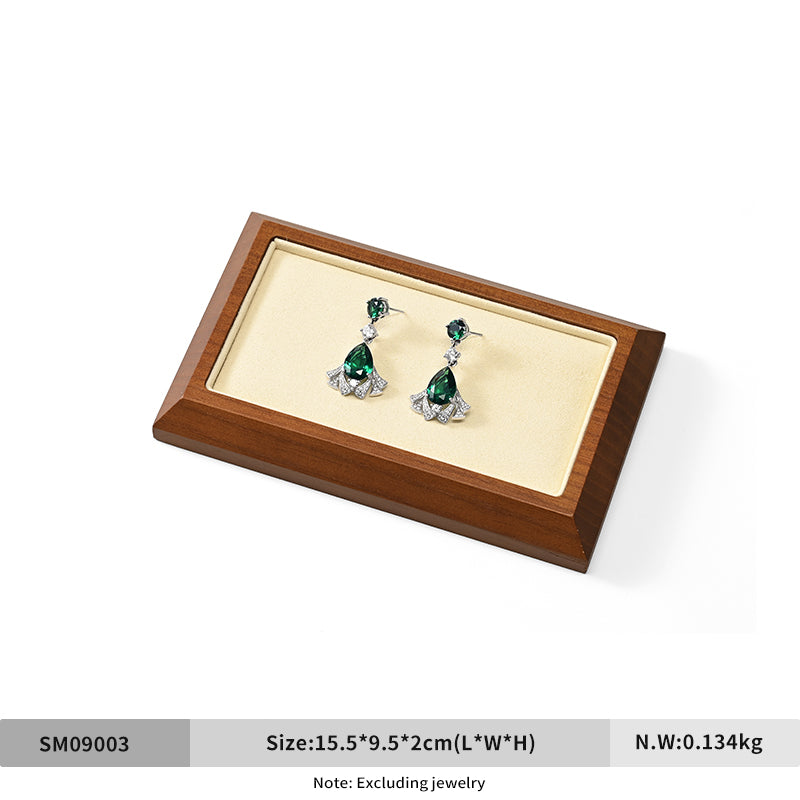 FANXI solid wood rings pendants bracelets and jewelry display trays.SM090