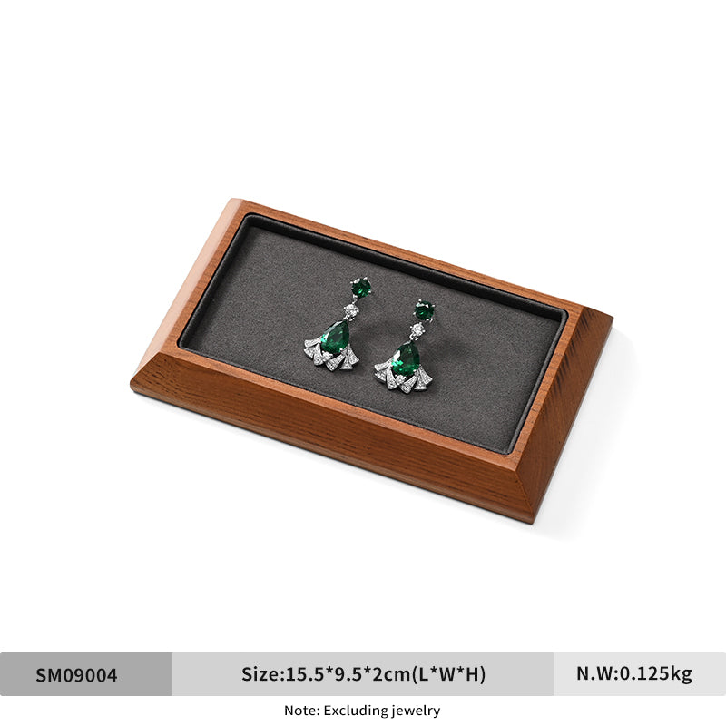 FANXI solid wood rings pendants bracelets and jewelry display trays.SM090