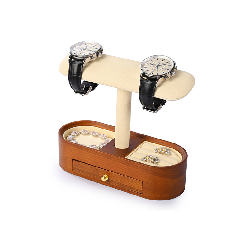 FANXI Ash Wood Ring Watch Display Stand SM212