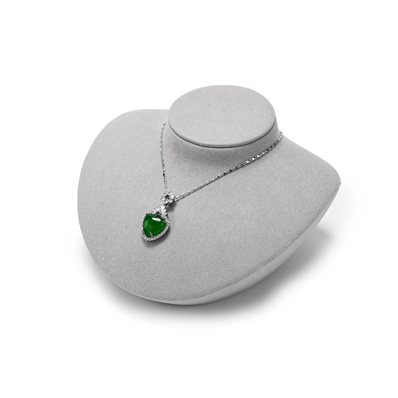Gray Microfiber Ring Jewelry Display Set TT308