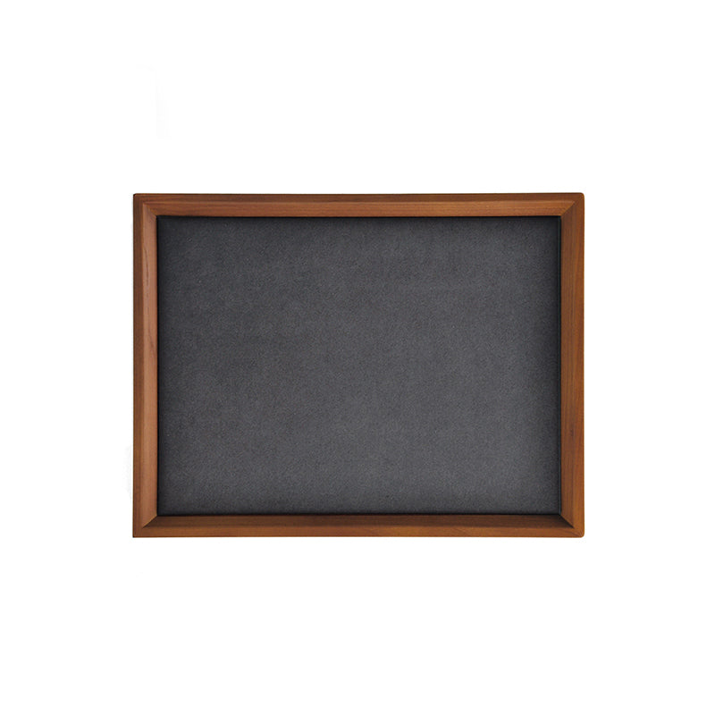 Dark Gray Wood Large Flat Jewelry Tray SM11602