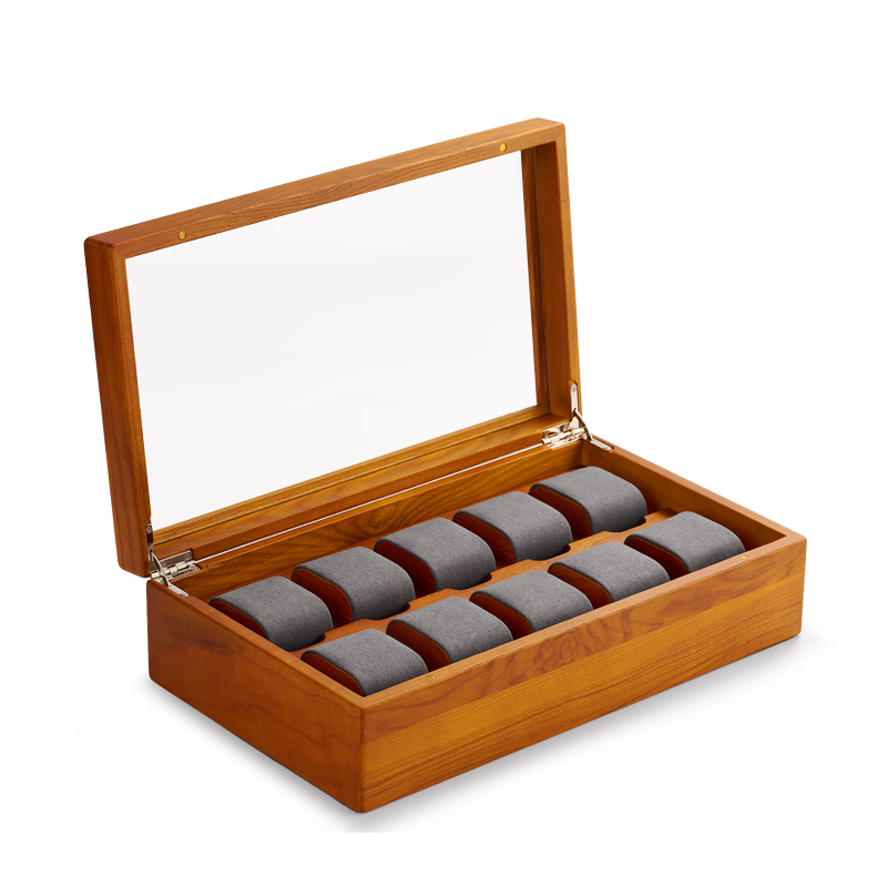 FANXI Wood 10-Watch Storage Box X048