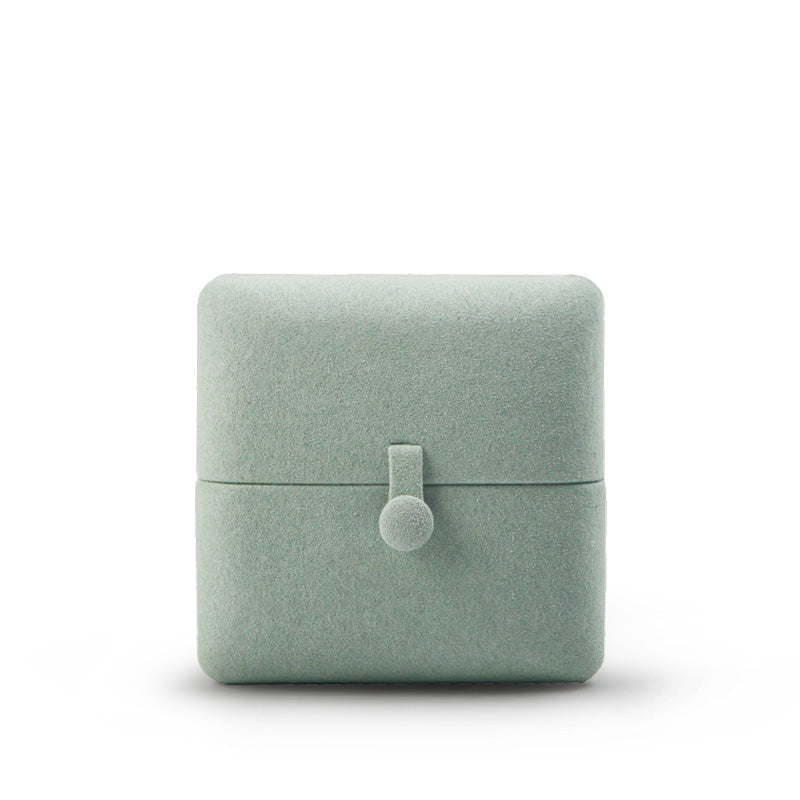 Green Microfiber Jewelry Gift Box H064