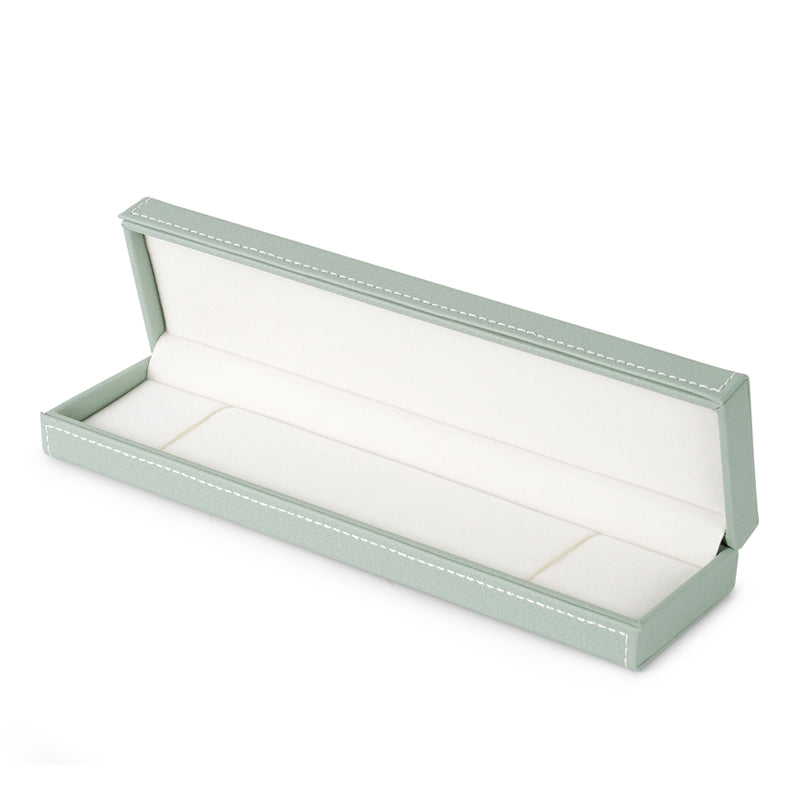 Light Green PU Leather Gift Jewelry Box H120