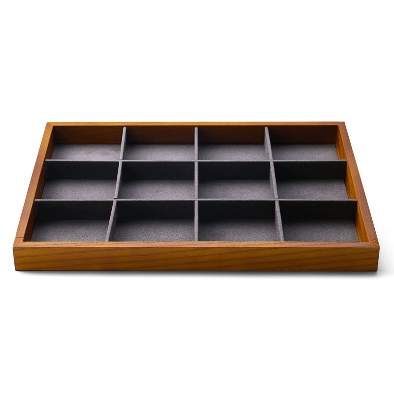 Stackable Solid Wood Jewelry Storage Display Tray P049