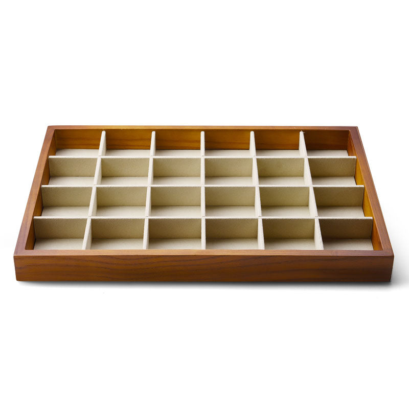 Stackable Solid Wood Jewelry Storage Display Tray P049