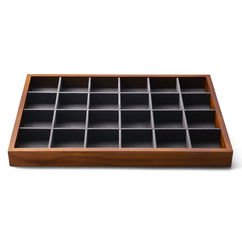 Stackable Solid Wood Jewelry Storage Display Tray P049