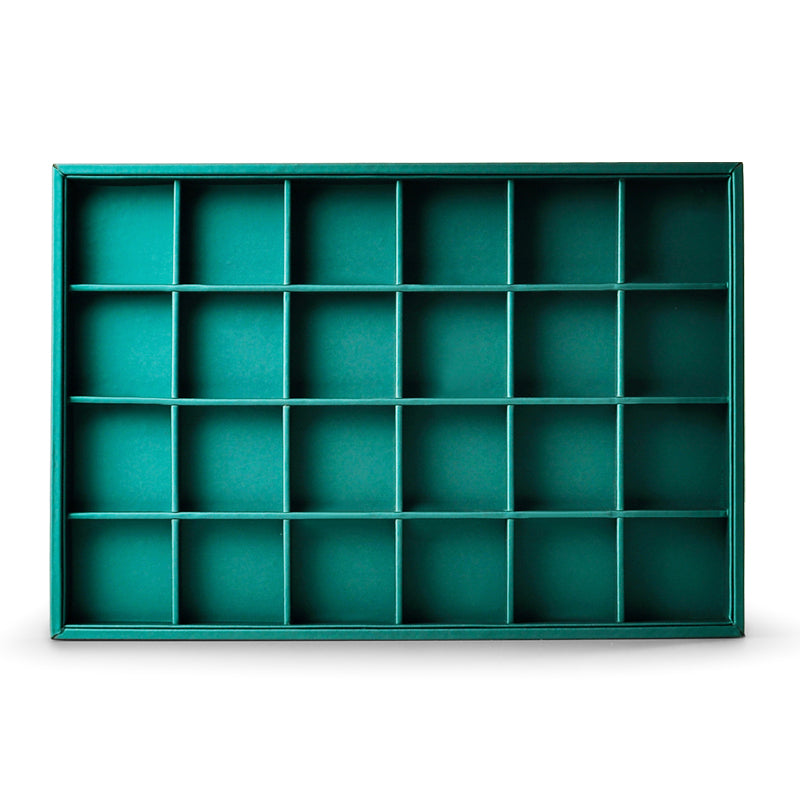 Luxury Green Leather Jewelry Display Tray P063