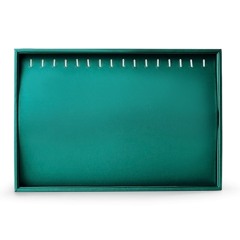 Luxury Green Leather Jewelry Display Tray P063