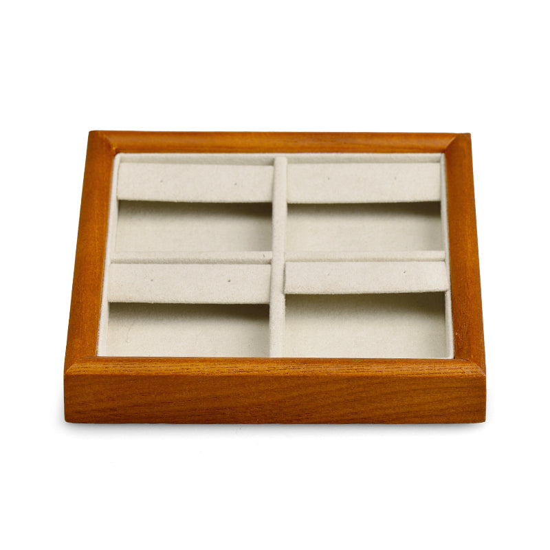 Square Wood Jewelry Storage Display Tray P068