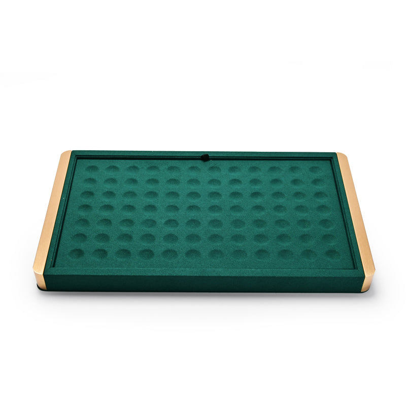 Green Metal Jewelry Display Tray P103